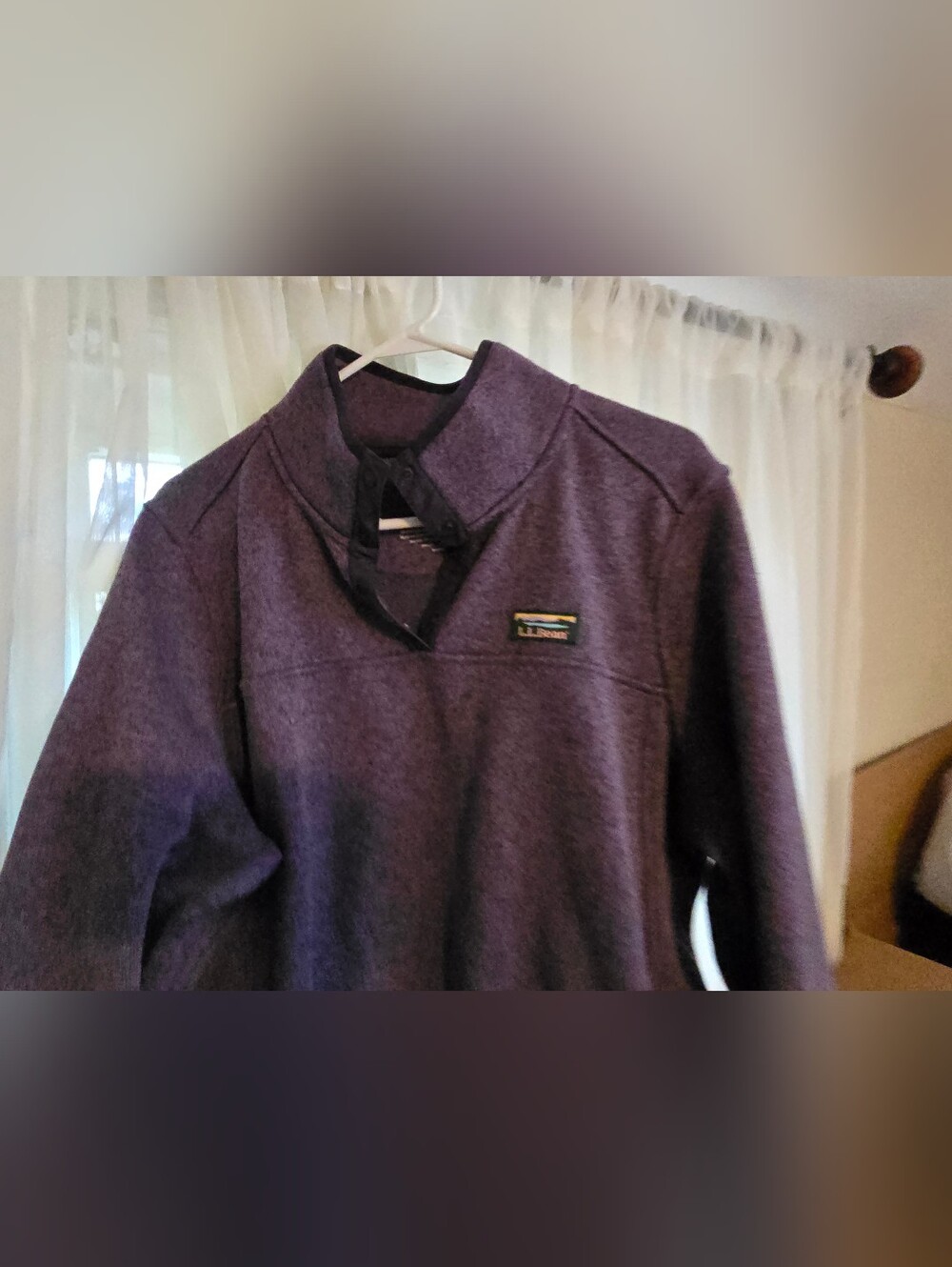 L.L. Bean Womens 2x Sweater Fleece In Purple